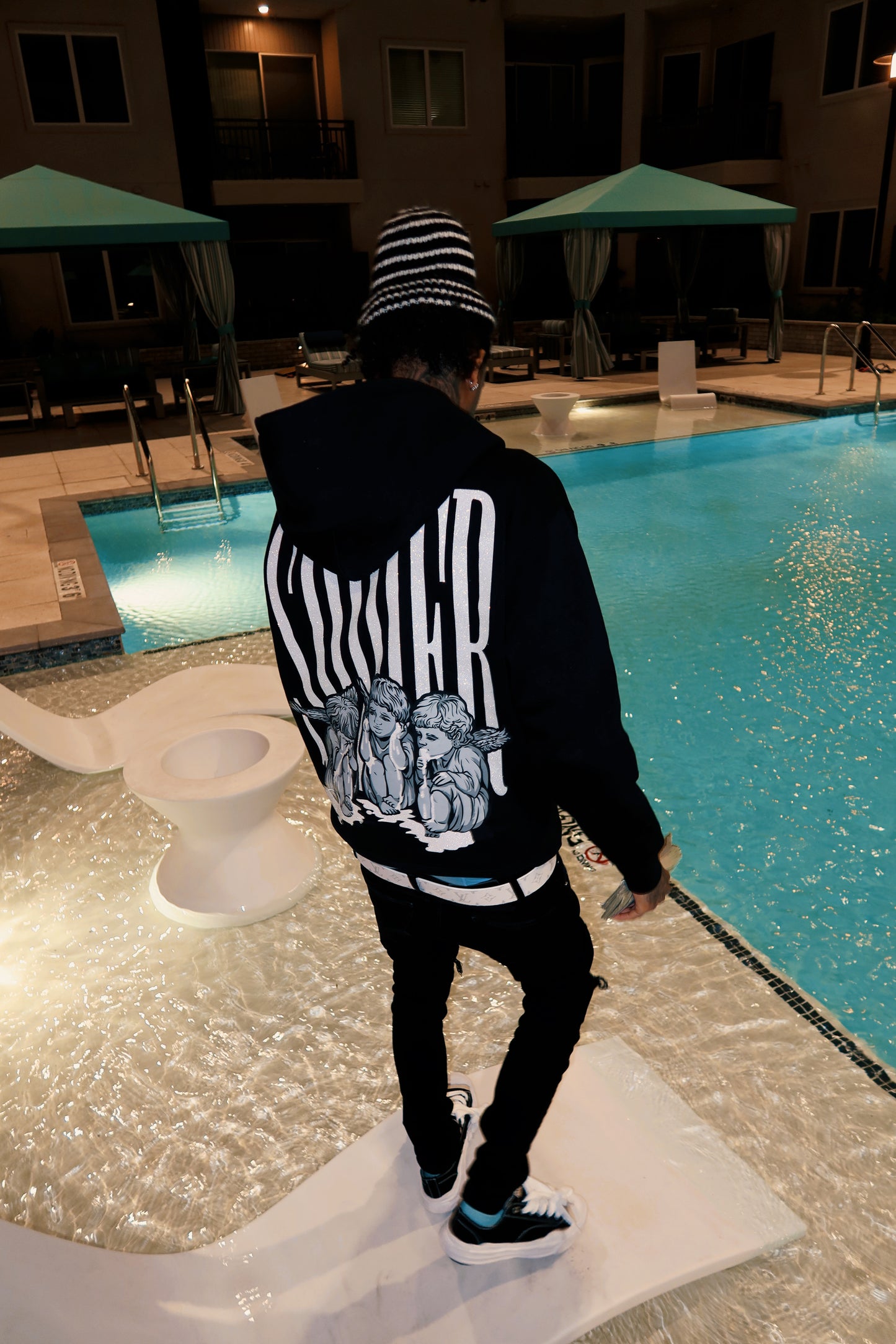Black & White Sinner Hoodie